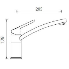 Кухонный смеситель "Schock" SC-90 магма